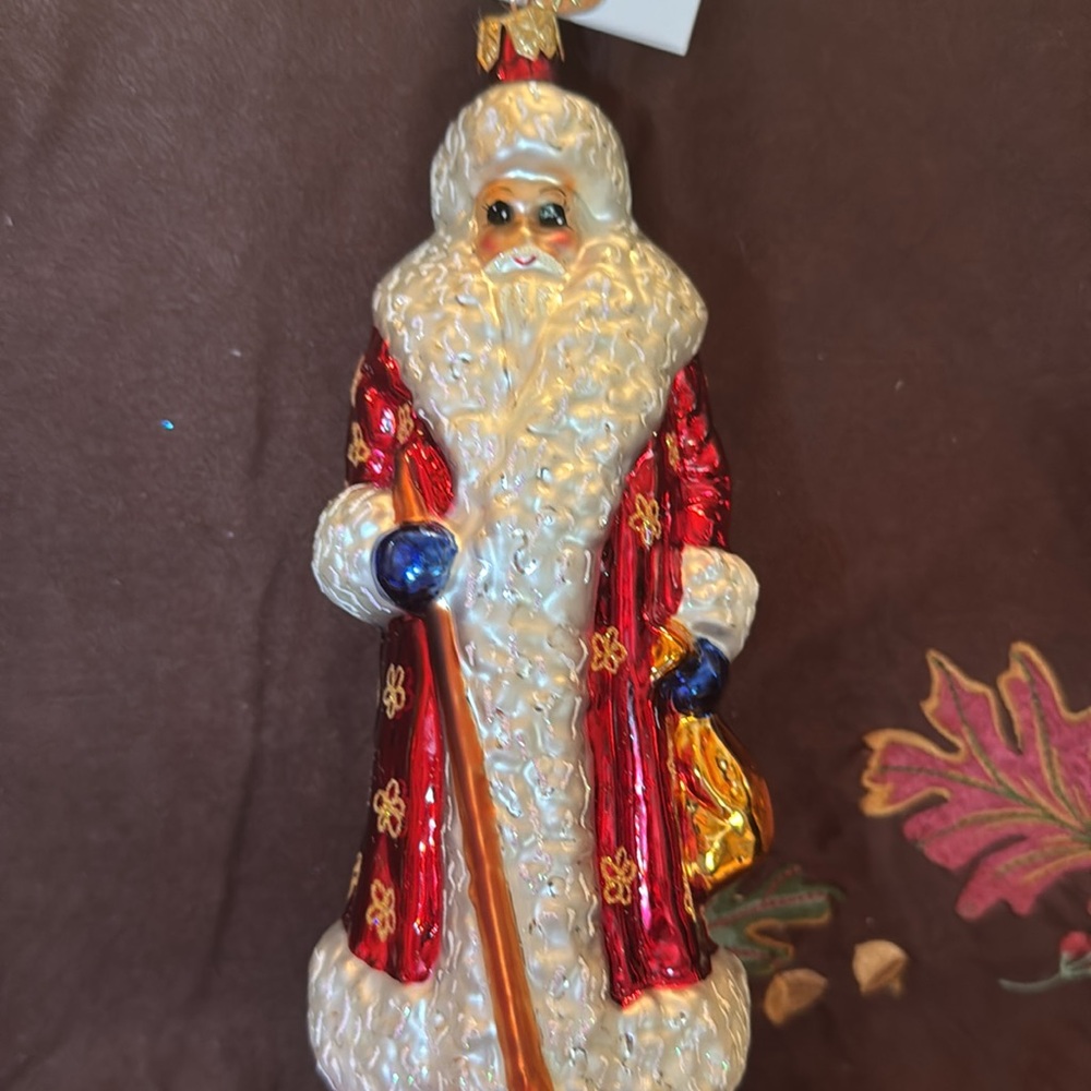 πββ¬ Christopher Radko β15th Anniversary Russian Winter Blossom Santaβ - Picture 2 of 7